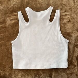 White crop top
